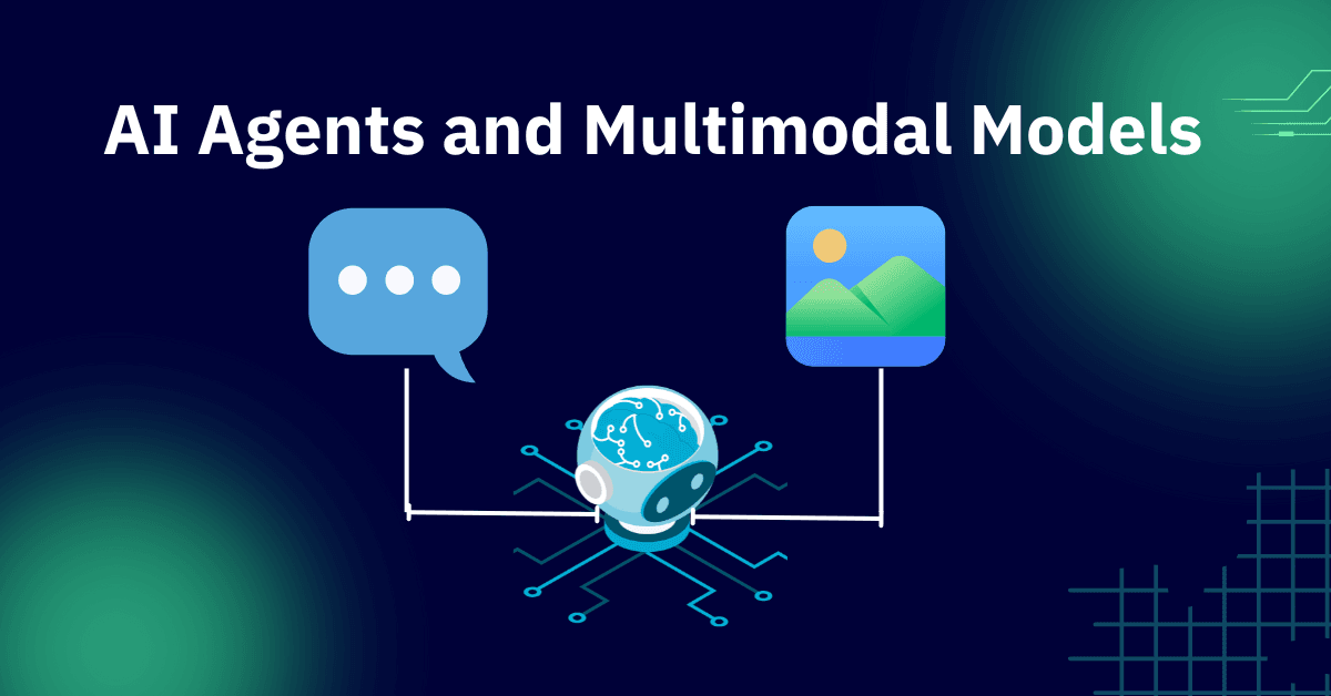 AI agents collaborating on a multimedia project with dynamic models creating immersive content.